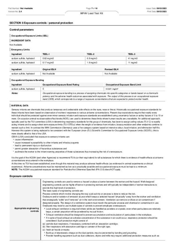 Lead Paint Test Kit Satefy Information Master Painters Association of Victoria